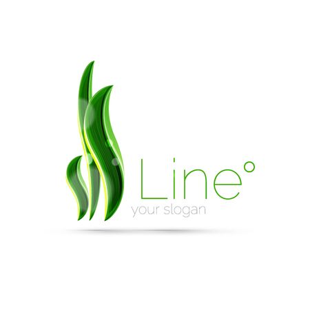 Abstract wave line logoのイラスト素材