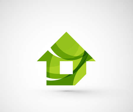 Abstract geometric company icon home, house, buildingのイラスト素材