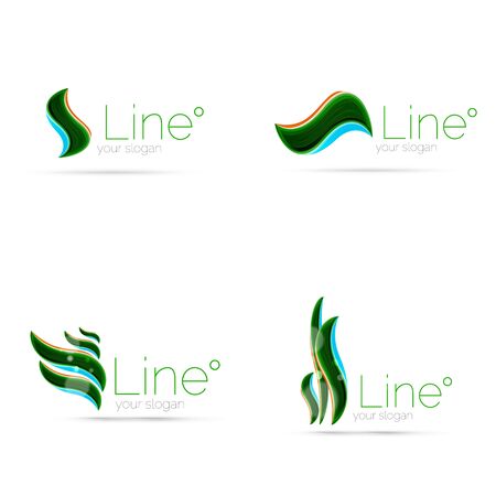 Abstract wave line iconのイラスト素材