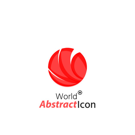 Abstract geometric business corporate emblem - globe, world, circleのイラスト素材