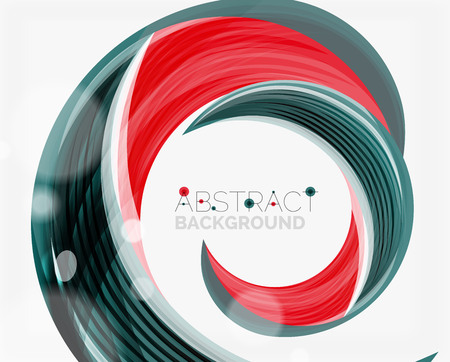 Vector swirl line abstract background. Modern layout for your message, slogan or brand nameのイラスト素材
