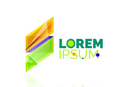  abstract geometric business icon. Vector illustrationのイラスト素材