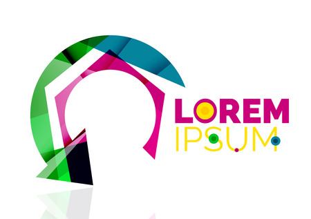 Vector arrow company logo. Geometric iconのイラスト素材