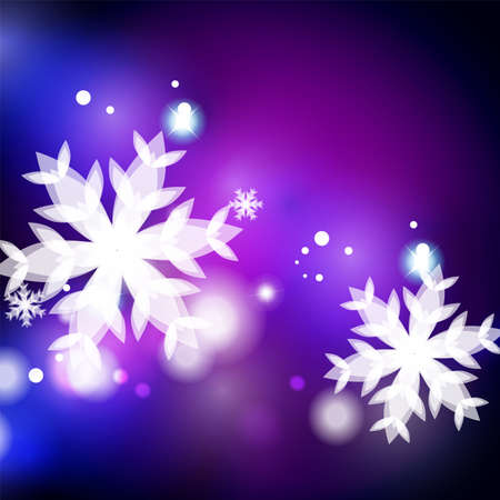 Holiday blue abstract background, winter snowflakes, Christmas and New Year design template, light shiny modern vector illustrationのイラスト素材
