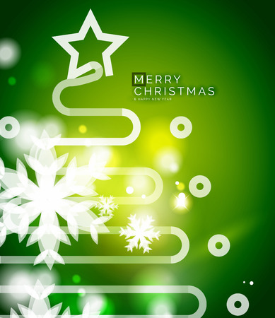 Holiday green abstract backgroundのイラスト素材