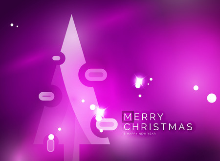 Christmas purple color abstract background with white transparent snowflakes. Holiday winter template, New Year layoutのイラスト素材