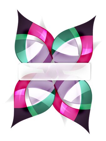 Nature design template for message. Toxic colorful abstract leaves.のイラスト素材