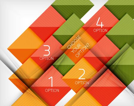 Vector square abstract background. Infographic design conceptのイラスト素材