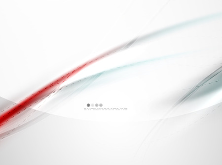 Red blurred smooth wave on white background. Vector corporate identity designのイラスト素材