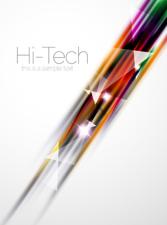 Shiny straight lines abstract background. Glossy multicolored stripesのイラスト素材