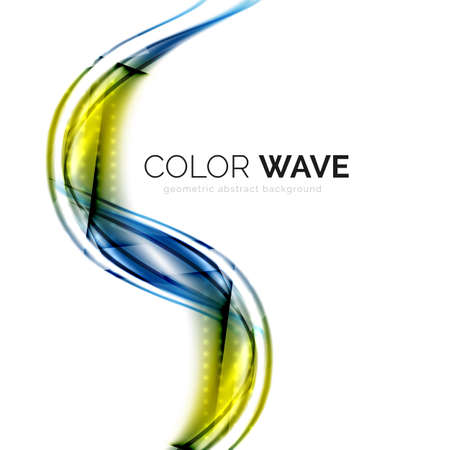 Vector abstract color wave design elementのイラスト素材
