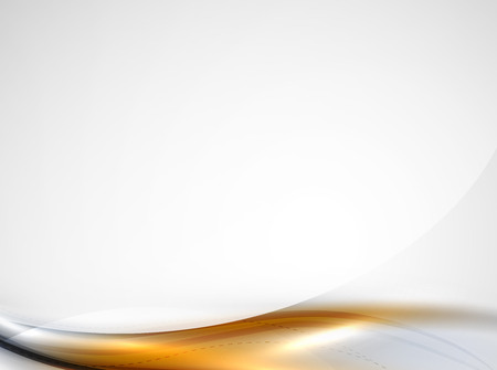 Orange wave abstract background. Shiny modern futuristic hi-tech templateのイラスト素材