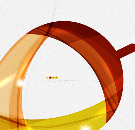 Leaf shape wave abstract background. Wave elements with glossy light effectsのイラスト素材