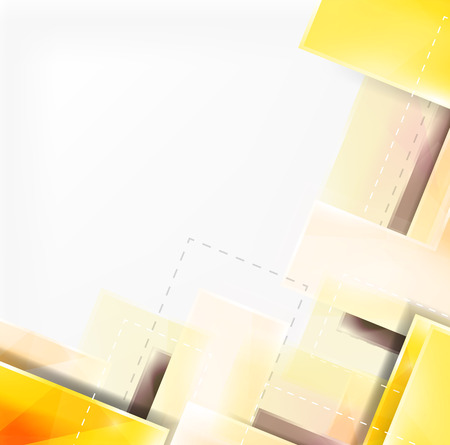 Colorful glossy arrow shapes. Abstract background. Vector web brochure, internet flyer, wallpaper or cover poster design. Geometric style, colorful realistic glossy arrow shapes with copyspace. Directional idea bannerのイラスト素材