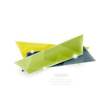 Vector geometric shape ad promo banner. Abstract universal layoutのイラスト素材