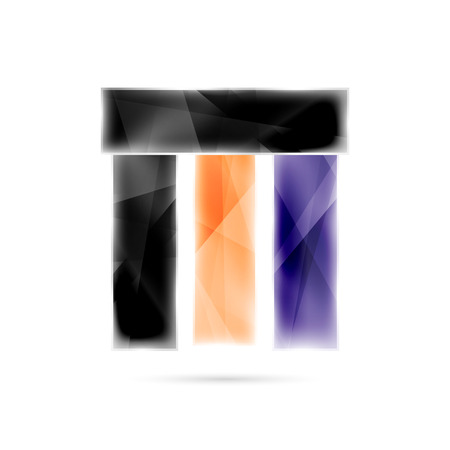 Blank colorful stripes. Business geometric style infographics background. Vector illustrationのイラスト素材