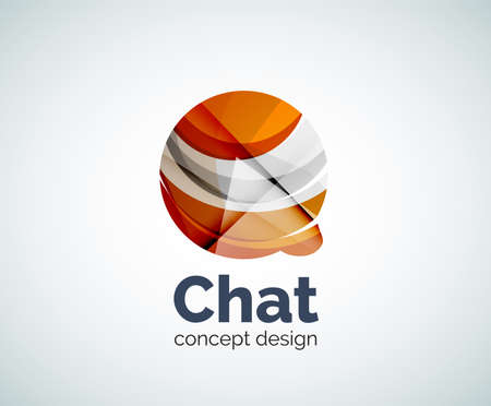 Bubble template created with abstract geometric overlapping elementsのイラスト素材