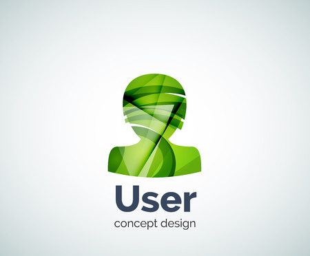 User avatar   template, abstract geometric glossy business iconのイラスト素材