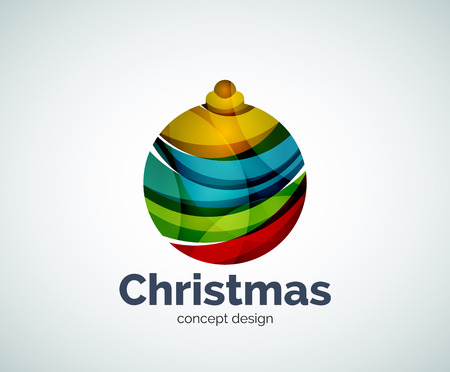 Vector Christmas ball template, abstract business iconのイラスト素材
