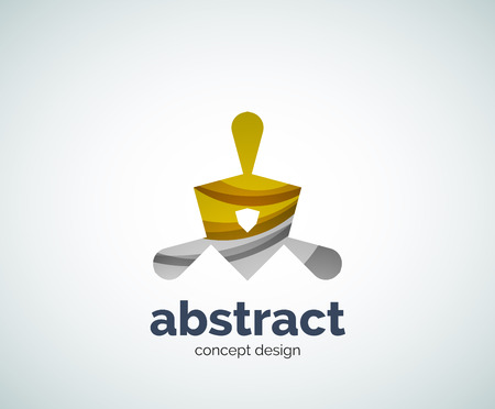 Vector abstruse shape template, abstract business iconのイラスト素材