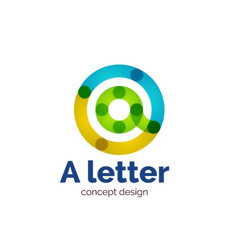 Vector modern minimalistic letter conceptのイラスト素材