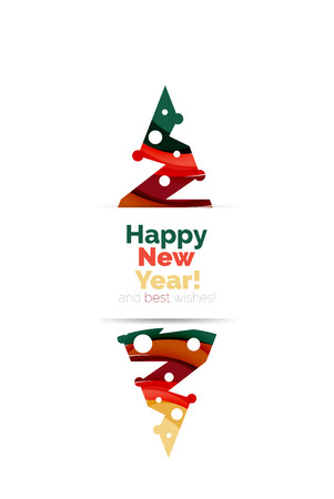 Christmas geometric abstract sale promo banner. Vector illustrationのイラスト素材