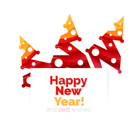 Christmas geometric abstract sale promo banner. Vector illustrationのイラスト素材