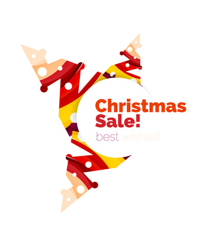 Christmas and New Year sale banner. Vector illustrationのイラスト素材