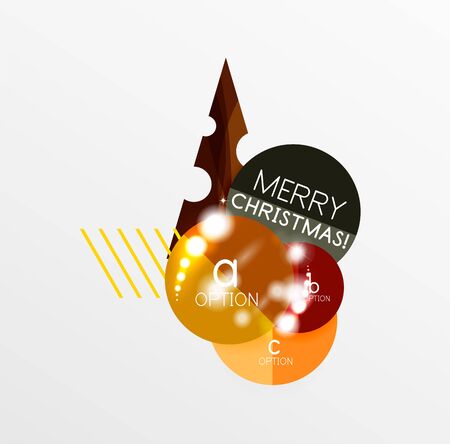 Vector Christmas label or price tag stickers with light effectsのイラスト素材
