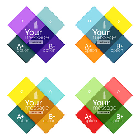 Vector color stripes infographics templates with sample option text, isolated on white. Geometric business abstract line background for workflow layout, diagram, number options or web designのイラスト素材