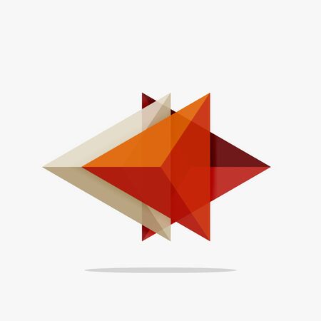 Blank triangle layout business templateのイラスト素材