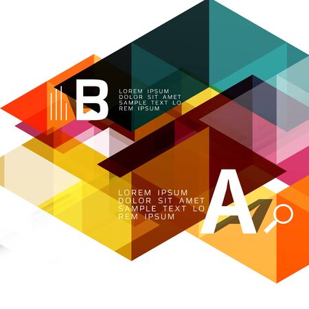 Vector geometric abstract backgroundのイラスト素材