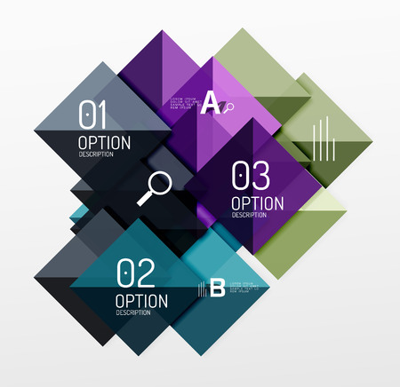 Square abstract background. Vector template background for workflow layout, diagram, number options or web designのイラスト素材