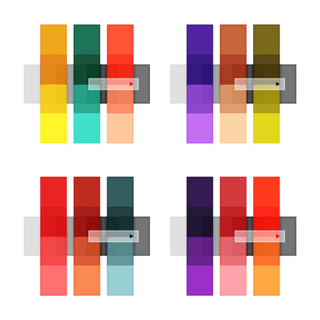 Vector blank stripes and lines infographics templatesのイラスト素材