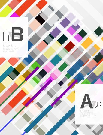 Colorful stripes geometrical abstract backgroundのイラスト素材
