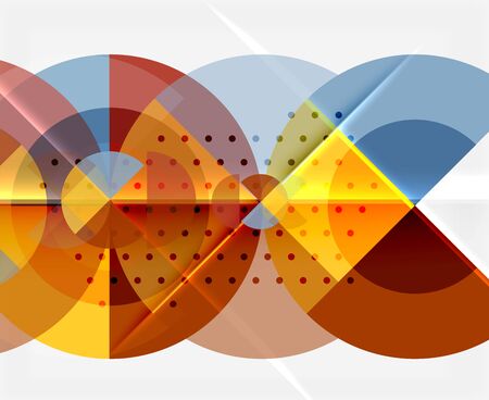 Vector circle abstract backgroundのイラスト素材