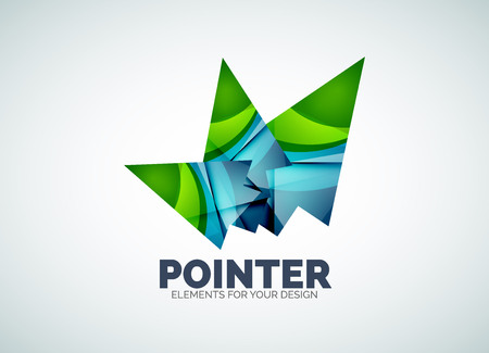 Vector icon, arrow mouse pointer or directional symbol. Geometric abstract designのイラスト素材