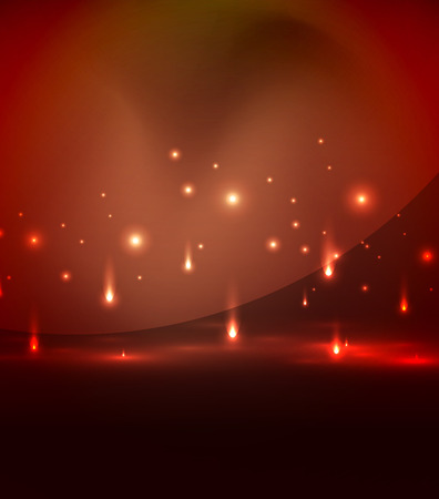 Falling lights in darknessのイラスト素材