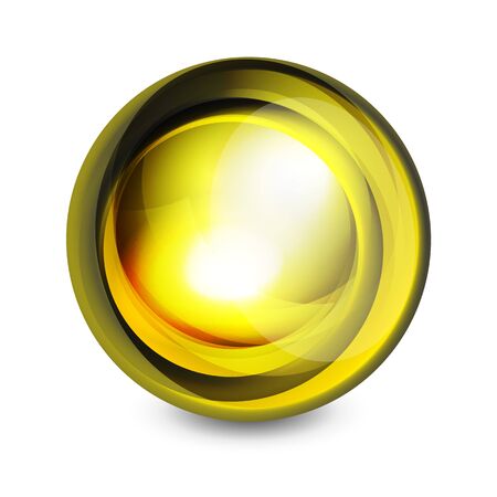 Glass sphere, futuristic abstract elementのイラスト素材