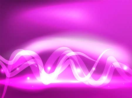 Glowing shiny wave backgroundのイラスト素材