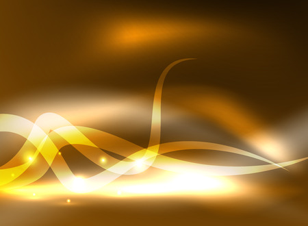 Glowing shiny wave backgroundのイラスト素材