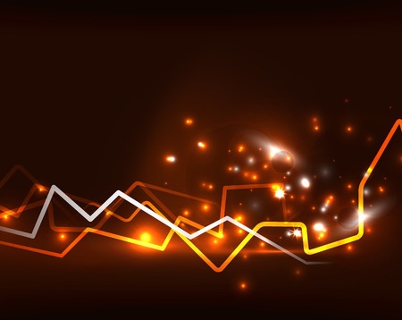 Neon lightning vector background templateのイラスト素材