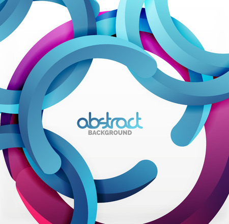 Modern 3d geometrical style background, arch circular linesのイラスト素材