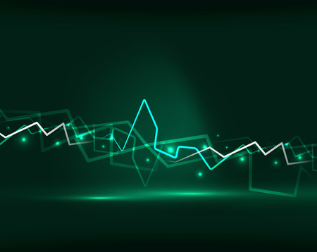 Neon lightning vector backgroundのイラスト素材