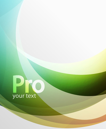 Abstract background, swirl wave line templateのイラスト素材