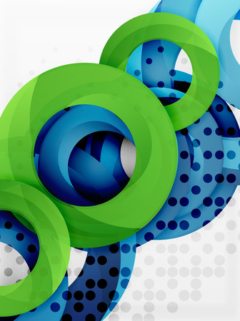 Circle vector background design with abstract swirlsのイラスト素材