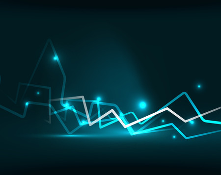 Neon lightning vector backgroundのイラスト素材