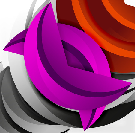 3D wave lines design. Dynamic effect abstract vector Illustration, modern pattern templateのイラスト素材