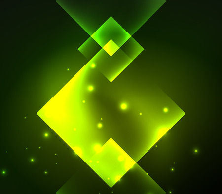 Dark background design with squares and shiny glowing effectsのイラスト素材