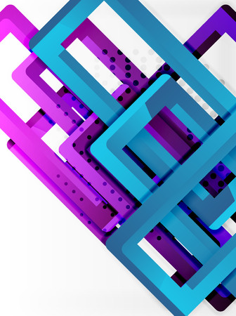 Rectangle tube elements, vector backgroundのイラスト素材